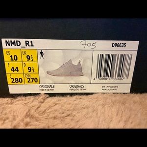 Adidas NMD R1 White Shoes men 10